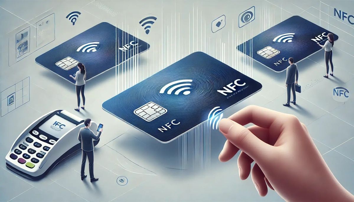 Tessere NFC intelligenti in uso